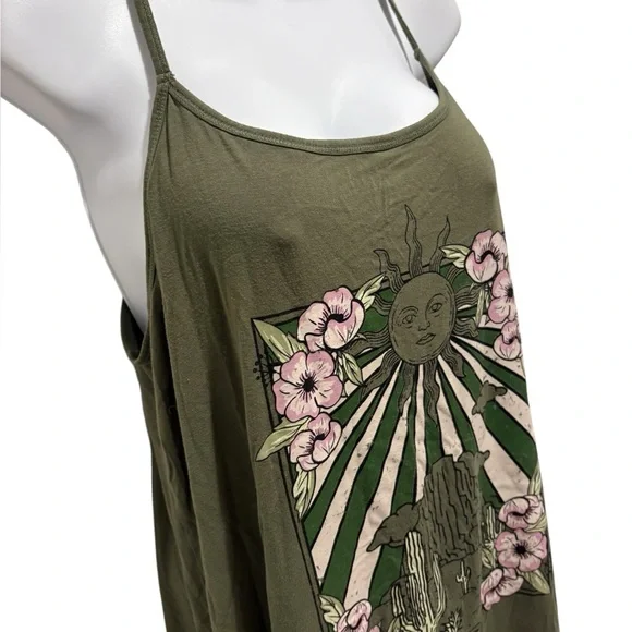 TORRID Soft Cami Mini Sleep Gown Desert Sky Olivine Size 0/L - Picture 4 of 13